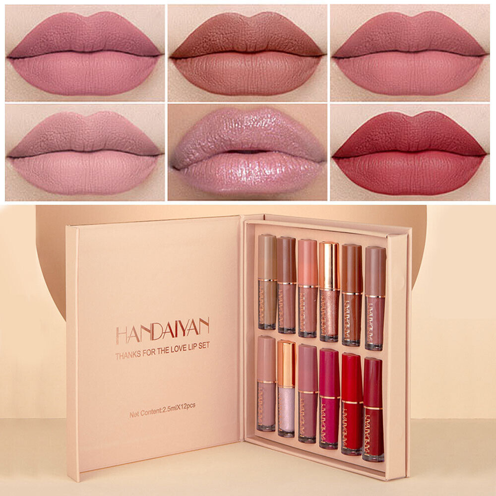 HANDAIYAN THE LOVE LIP SET 12PCS MATTE LIQUID LIPSTICK PACK